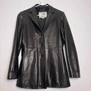 LNR La Nouvelle Renaissance Women's Leather Jacket Sz S Black